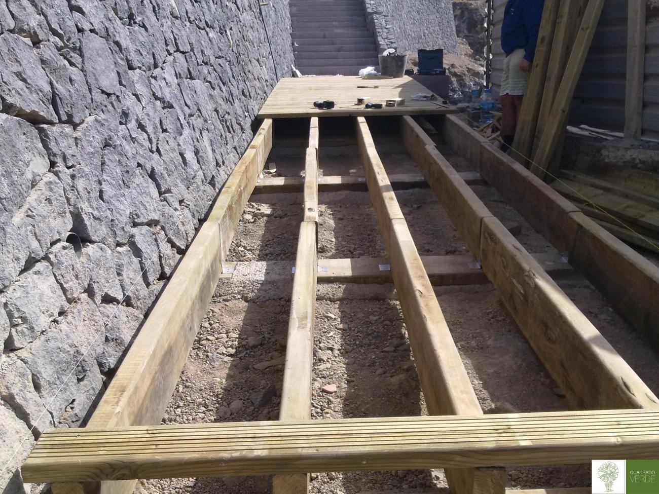 Estructura de madera sola